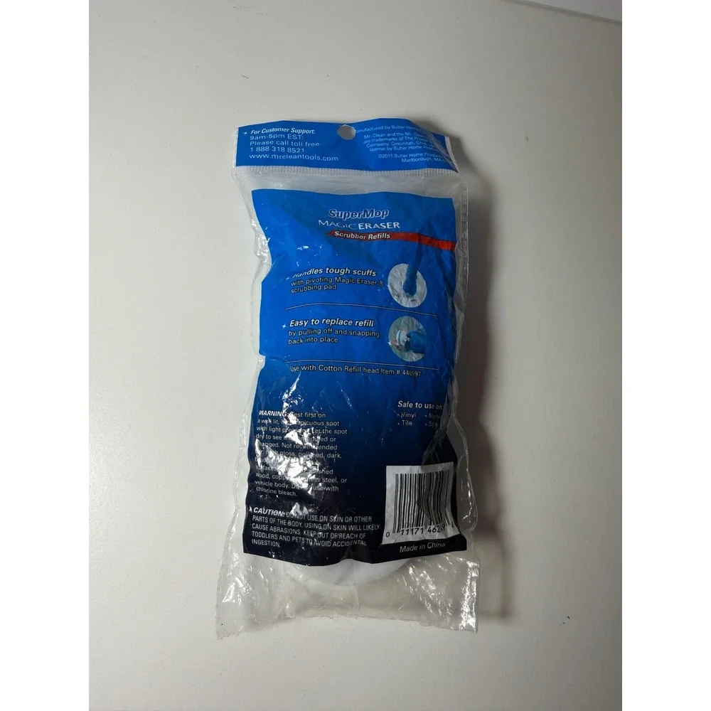 Mr‎ Clean SuperMop Magic Eraser Scrubber Refills 2 Pack 446996
